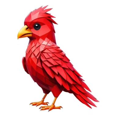 blood bird low poly sticker