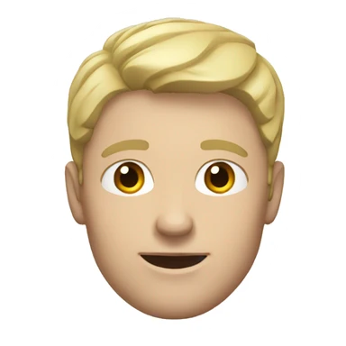 White man showing automisation sticker