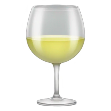 white wine glass sticker
