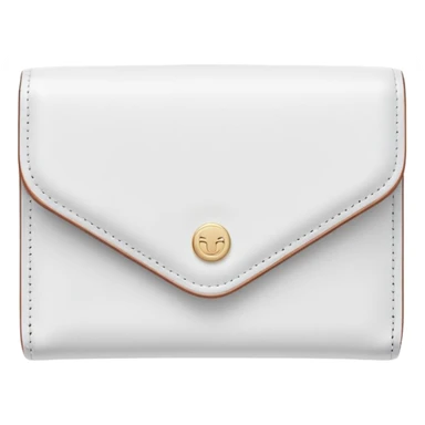 white wallet, clean girl aesthetic, soft colors, minimal design sticker