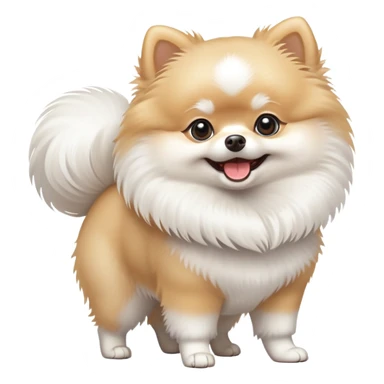 White Pomeranian twerking sticker