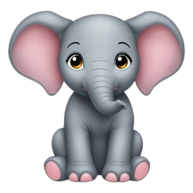 Baby elephant emoji sticker