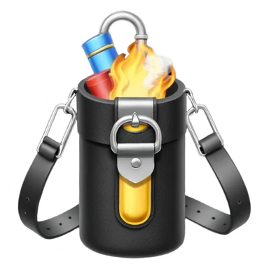 Smoke bomb pouch and belt
 sticker