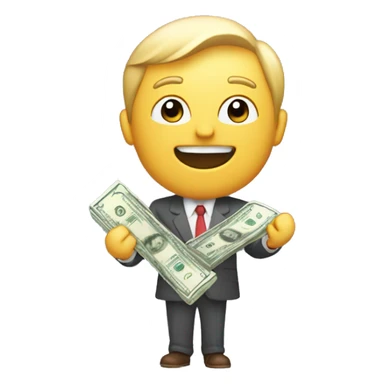 inversor ganando dinero en trading sticker