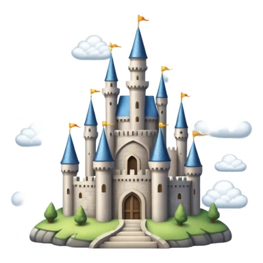fantasy castle on the sky sticker