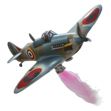 Spitfire spraying his flowberry fizz on headhunter sticker