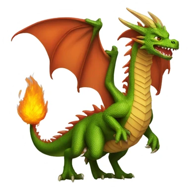 dragon de feu sticker