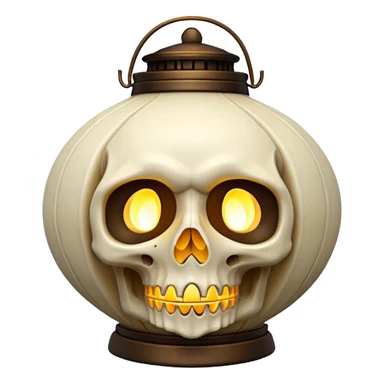 Skull Lantern sticker