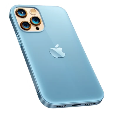 iPhone 13 Pro in light blue colour sticker