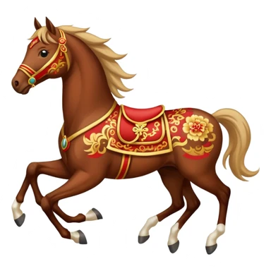 chinese new year horse sticker