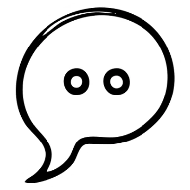 quotes icon with a background shape sticker