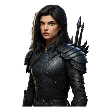 mysterious warrior in armor sticker