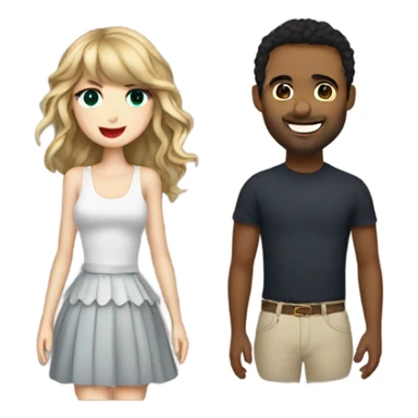 Taylor swift and ed sheran sticker
