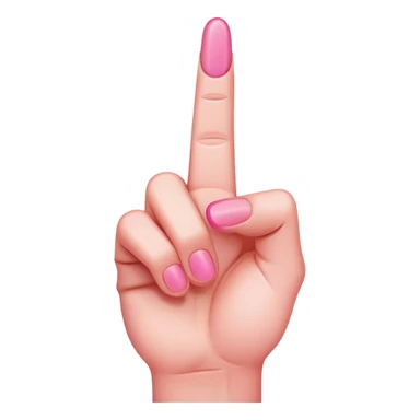 pink middle finger sticker