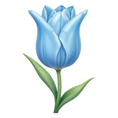Light blue tulip  sticker