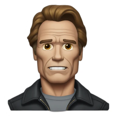arnold Schwarzenegger in michael myers clothes sticker