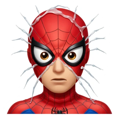Spider-Man sweating profusely sticker