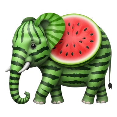 Watermelon 67 elephant sticker