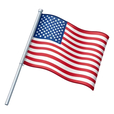 Upside down us flag, flat, no pole sticker