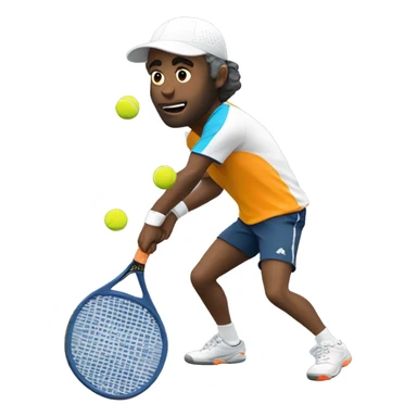 Padel player sticker