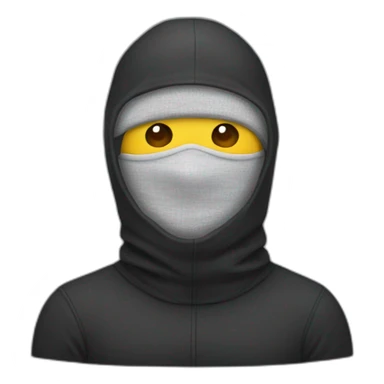 man with a balaclava sticker