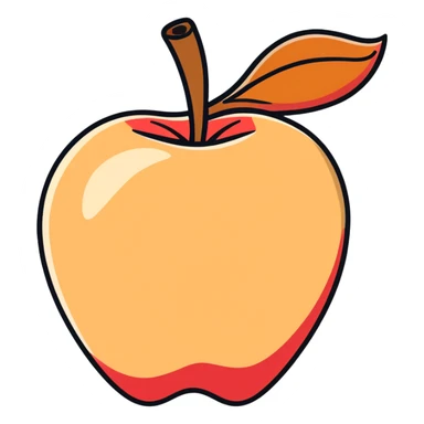Apple that is also a cinnamon stick  sticker