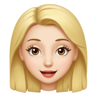 Girl being a flirt  sticker