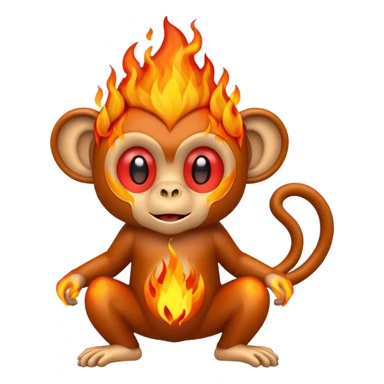 Moñito con fuego sticker