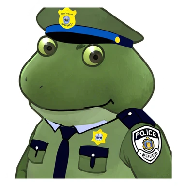 bufo cop sticker