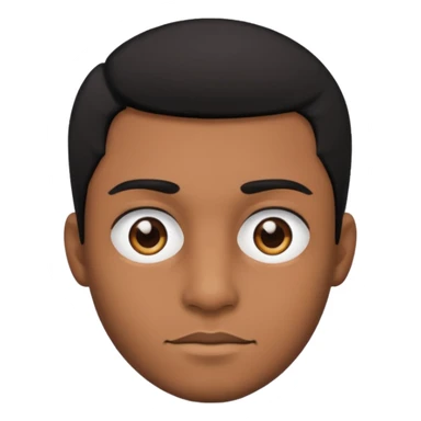 Brown skin man with black hair and black eyes sticker