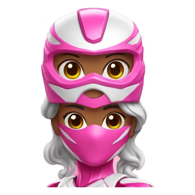 Pink power ranger woman sticker