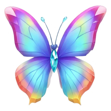 Rainbow-Diamond-Gem-Butterfly-Fakémon sticker