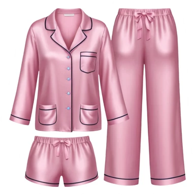 Light pink silk pyjamas set sticker