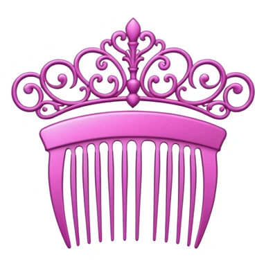 pink royal comb sticker
