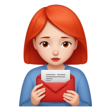 Shy with red  cheeks email sticker