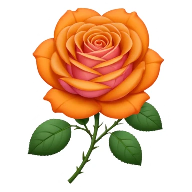 kknekki elastic rose oranger sticker
