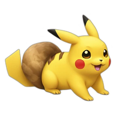 pikachu deguisé en loutre sticker
