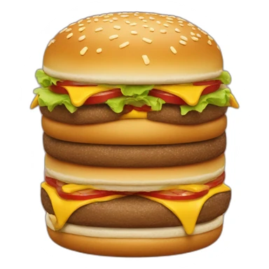 Mac Donalds burger sticker