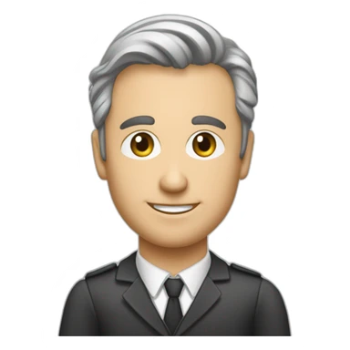 Create an emoji of Frederic Leydier https//www.linkedin.com/in/fredericleydier-school2business-relations sticker
