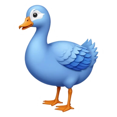 Blue silly Goose  sticker