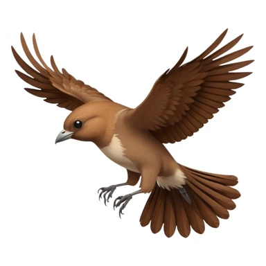 Nightingale bird fly sticker