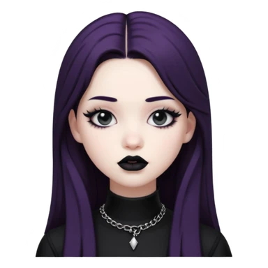 realistic 3d soft blackpink goth  sticker