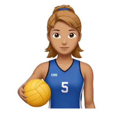 volleyball player sticker