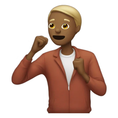 personne qui fait un DAB sticker