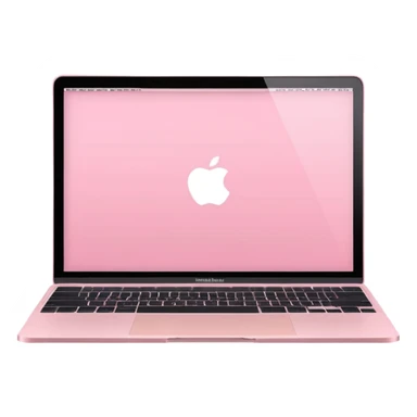 Create me a pink mabook desktop screen sticker