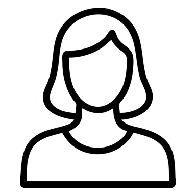 silhouette of a female, simple and elegant, black outline, no fill sticker