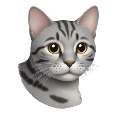 cat cat tabby grey sticker
