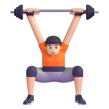 person doing a workout sticker