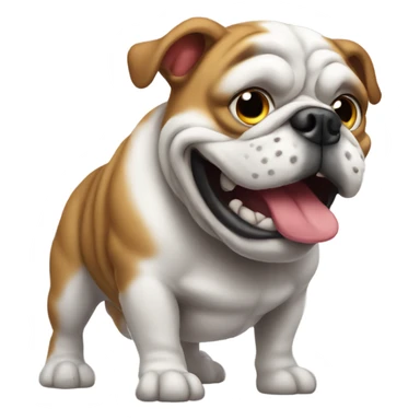 Bulldog fart sticker