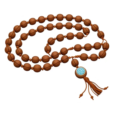Prayer Beads Rudraksha white  sticker